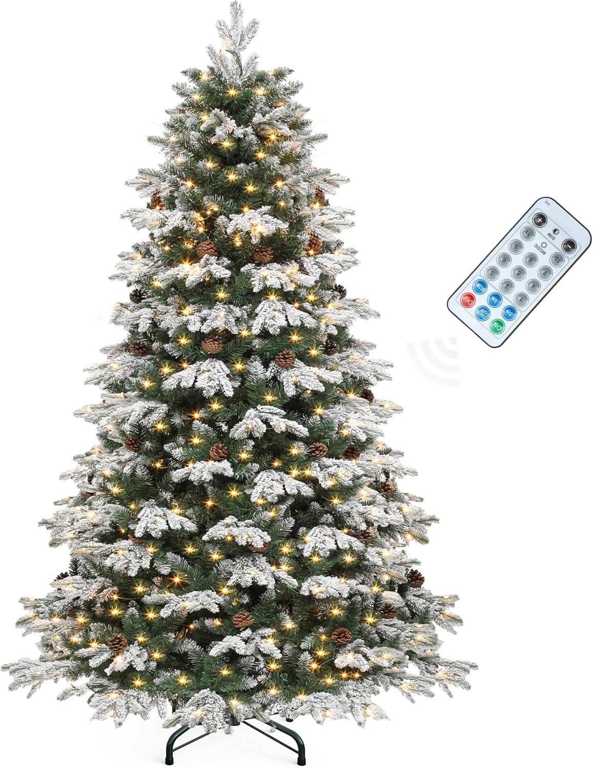 YITAHOME 6.5ft Pre-Lit Christmas Tree with Remote