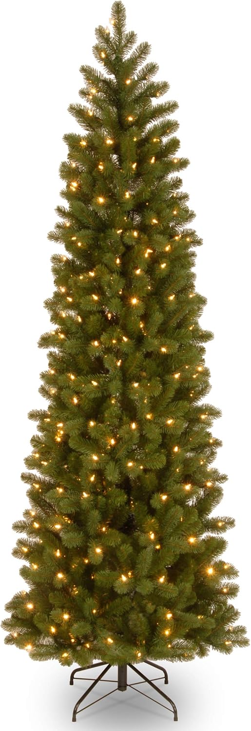 National Tree Co. Pre-Lit Slim Douglas Fir Christmas Tree