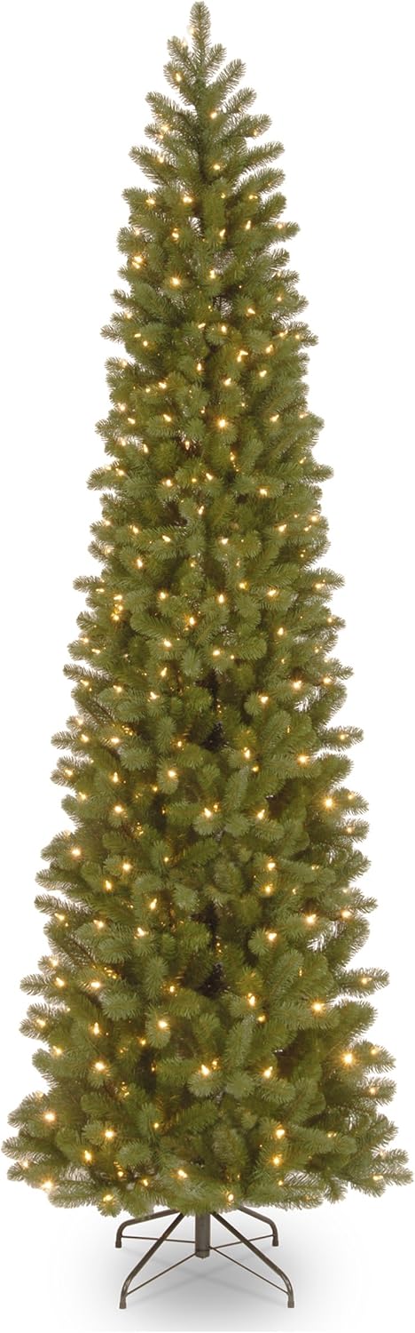 National Tree Co. Pre-Lit Slim Douglas Fir Christmas Tree