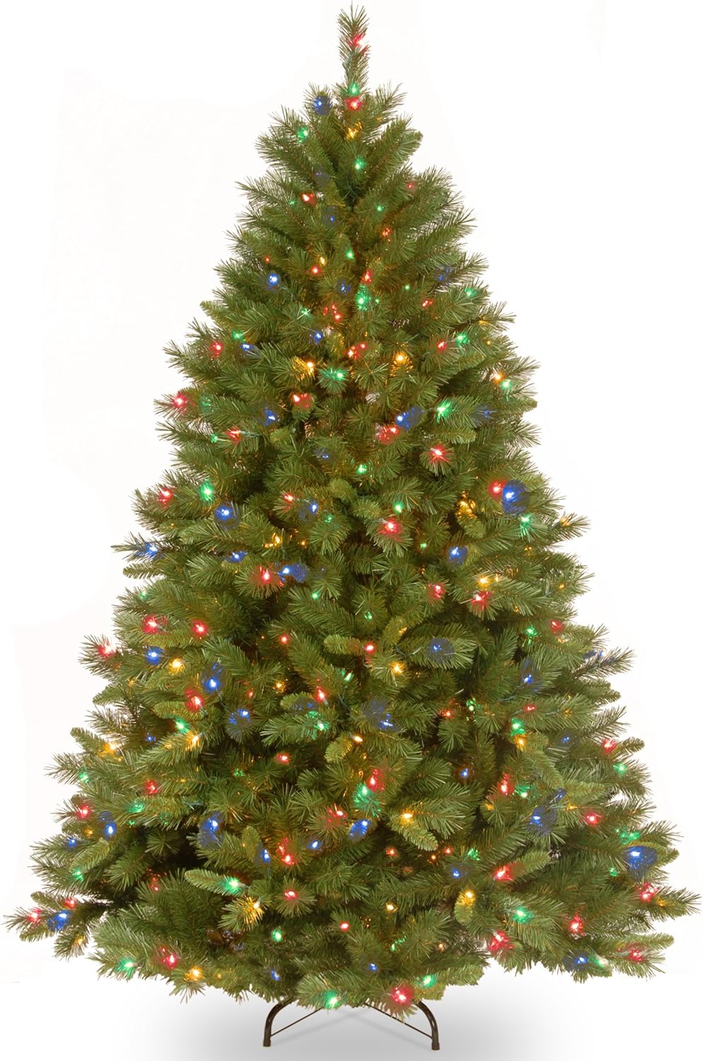 7.5ft Pre-Lit Winchester Pine Christmas Tree - 500 Multicolor Lights
