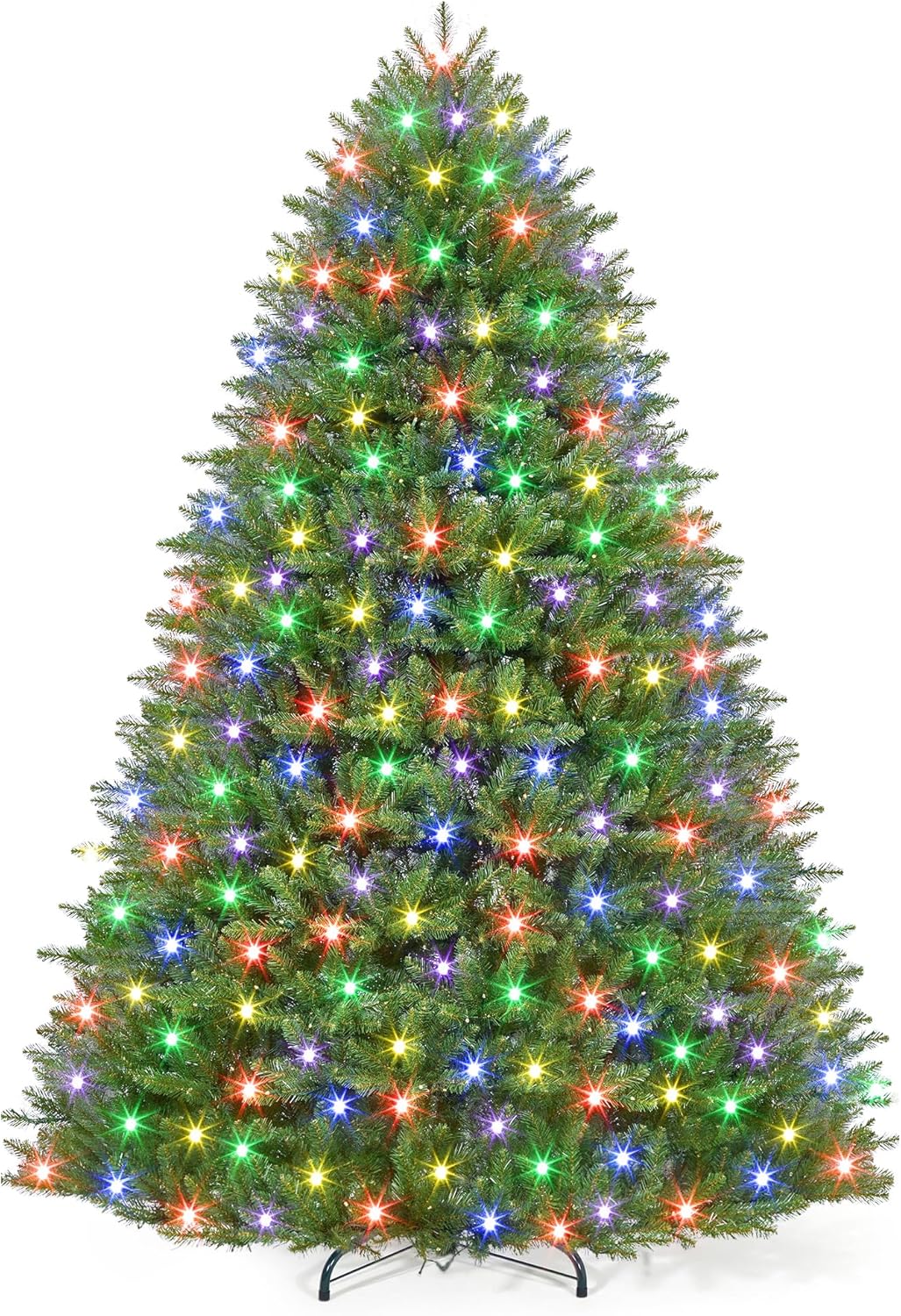 Pre-Lit Artificial Christmas Tree - 450 LEDs, Easy Assembly